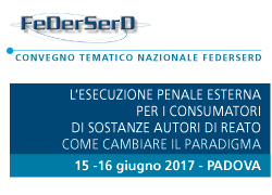 L'ESECUZIONE PENALE ESTERNA PER I CONSUMATORI DI SOSTANZE AUTORI DI REATO: COME CAMBIARE IL PARADIGMA 